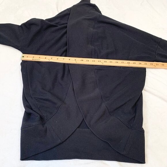 Old‎ Navy black long sleeve cocoon style open front cardigan sweater - Large - Picture 7 of 8